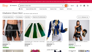 Etsy - Gladiator Cheer Skirts