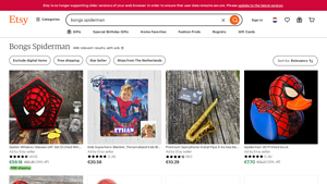 Etsy - Spiderman Glass Pipe
