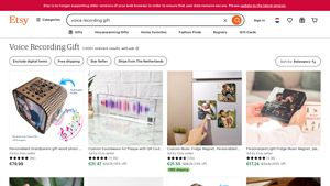 Etsy - Voice Recording Gifts