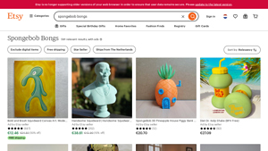 Etsy - Spongebob Bongs