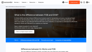 Eurosender - Key Differences Between EXW and FOB Incoterms
