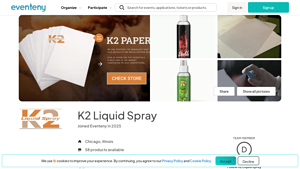 Eventeny - K2 Liquid Spray