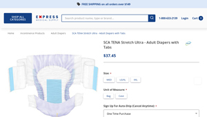 SCA - TENA Stretch Ultra Adult Diapers