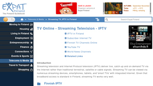 Expat Finland - Online TV & IPTV Services