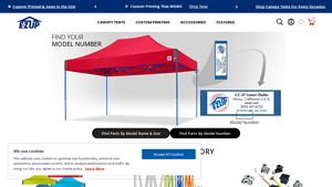 E-Z UP - Pop Up Canopy Parts and Accessories
