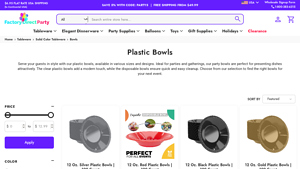 Factory Direct Party - Disposable Plastic Bowls