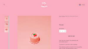 Fake Cakery - Pink Cherry Cake Grinder