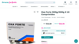 OXA - Oxa Forte 50Mg/50Mg X 10 Comprimidos