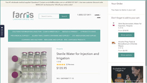 Farris Labs - Sterile Water for Injection