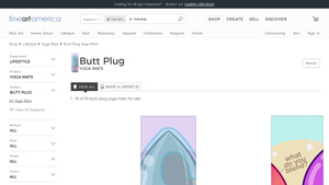 Fine Art America - Butt Plug Yoga Mats