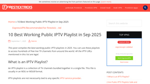 Firestick Tricks - Best IPTV Playlists for September 2025