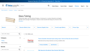 Fisher Scientific - Borosilicate Glass Tubing