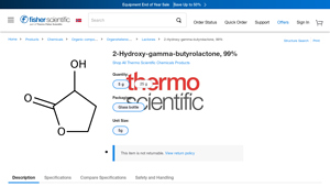 Thermo Scientific Acros - 2-Hydroxy-gamma-butyrolactone, 99%