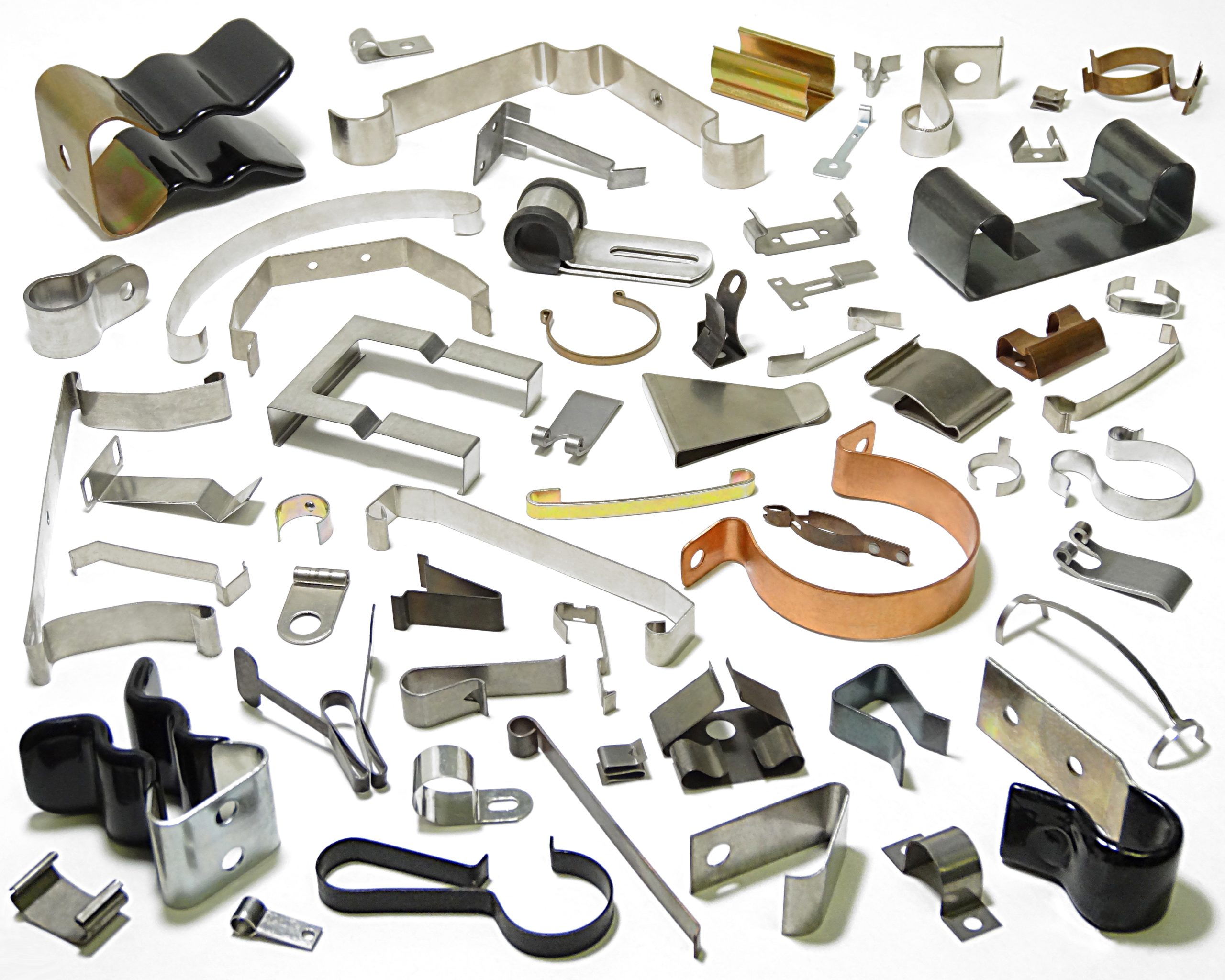 A stock image illustrating flat spring clips concepts