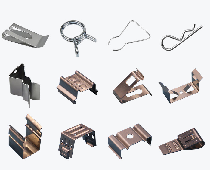 A stock image illustrating flat spring clips concepts