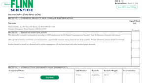 Flinn Scientific - Sucrose