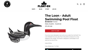 Float-Eh - The Loon Adult Swimming Pool Float