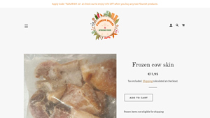 Flourish African Mart - Frozen Cow Skin
