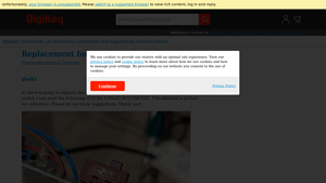 Defond - Switch Replacement Inquiry