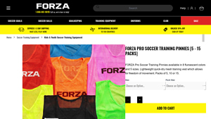 FORZA - Pro Fluorescent Soccer Training Pinnies