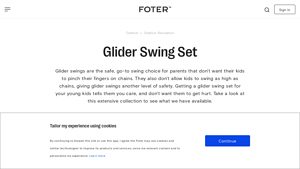Foter - Glider Swing Set