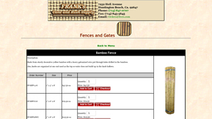 Frank Supply - Bamboo Fence