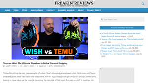 Freakin Reviews - Temu vs. Wish Comparison