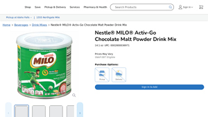 Nestle - MILO Activ-Go Chocolate Malt Powder Drink Mix