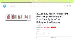 Freonwell - 20.9LB R32 Freon Refrigerant Gas