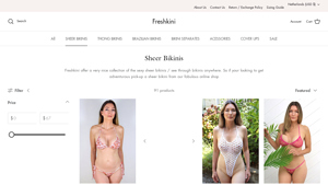 Freshkini - Sheer Bikinis & See-Through Swimwear