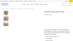 Froy - Reclaimed Wood Block Small