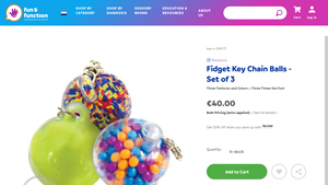 Fun and Function - Fidget Key Chain Balls