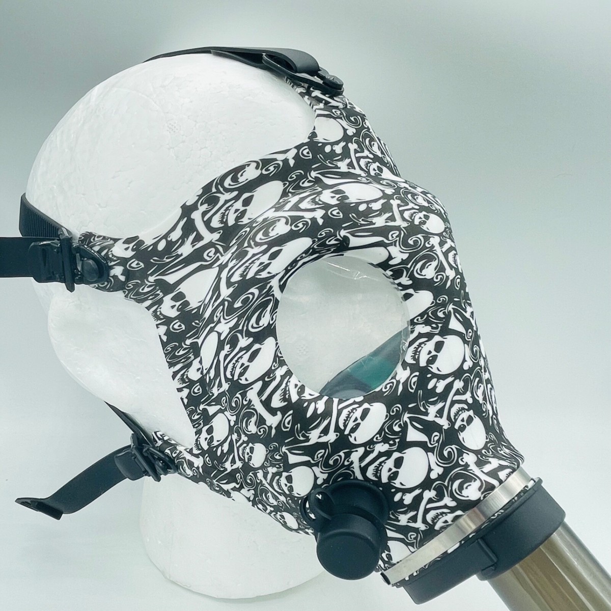 A stock image illustrating gas mask pot smoking concepts