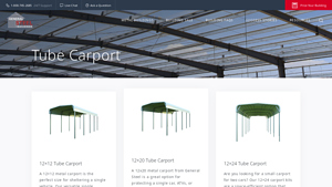 GenSteel - Tube Carport Sizes