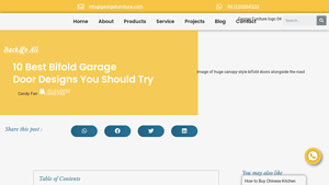 George Furniture - Vertical Bifold Garage Doors