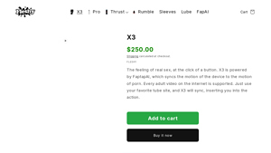 Get Fleshy - X3 Masturbation Machine
