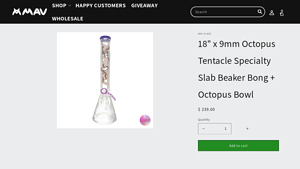 GetMav - 18 Octopus Tentacle Beaker Bong