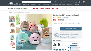 Gifts.com - Customized 8 Squishmallows®