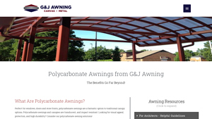 G&J Awnings - Polycarbonate Awnings
