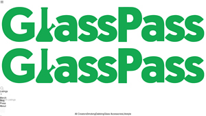 GlassPass - Comedic Cartoon Glass Piece