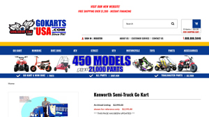 Gokarts USA - Kenworth Semi-Truck Go Kart