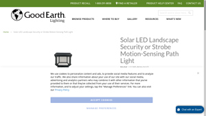 Good Earth - Solar LED Landscape Security Light