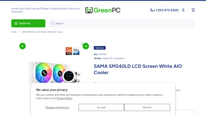 SAMA - SM240LD LCD Screen AIO Cooler