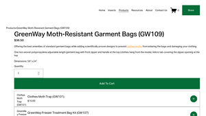 GreenWay - Moth Resistant Garment Bags