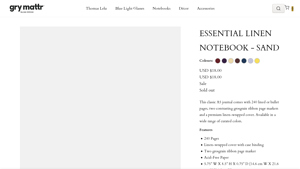 Grymattr - Essential Linen Notebook