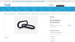 Gteek - Oval Rubber Grommets