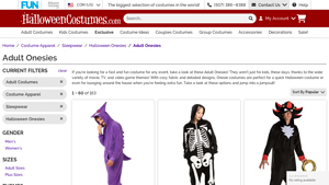 Halloweencostumes - Adult Pokémon Gengar Costume Onesie
