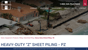 Hammer Steel - PZ Sheet Piling
