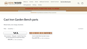 HDM Wood - Cast Iron Garden Bench Parts