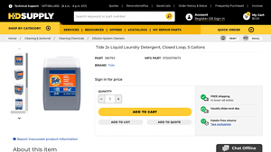 Tide - 2x Liquid Laundry Detergent